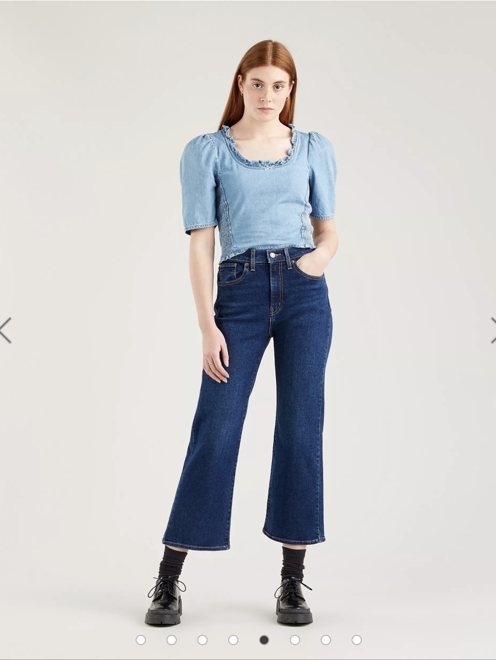 Levi's Flare Crop High Rise Size 29  15 Waist 11 R 25 L